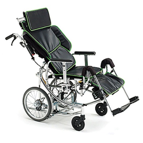 미키메디칼 의료용 알루미늄 휠체어 침대형 NR4-SP (21.5kg) 리클라이닝